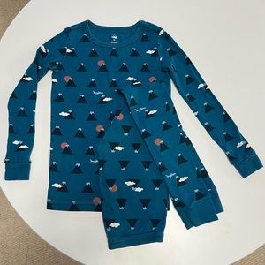 Tea Collection Pajamas Set Japan Mt Fuji Size 10